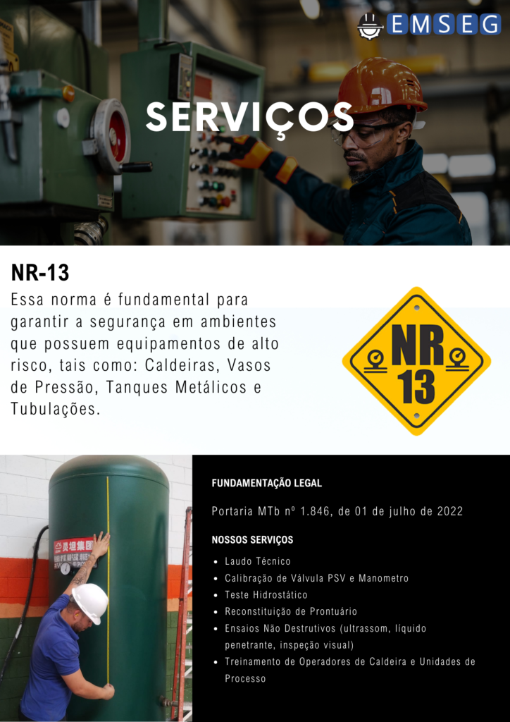 Laudo Compressor, Laudo NR13, Inspeção Compressor, Inspeção NR13